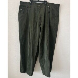 Vtg Pelle Pelle Jeans Men 46x30 Green Marc Buchanan 90s Y2K Streetwear Hong Kong